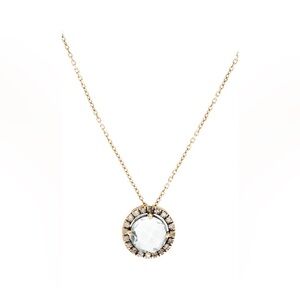 14K Yellow Gold Suzanne KALAN Diamond & Topaz Necklace